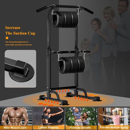 Height Adjustable Power Tower Station Pull up Bar