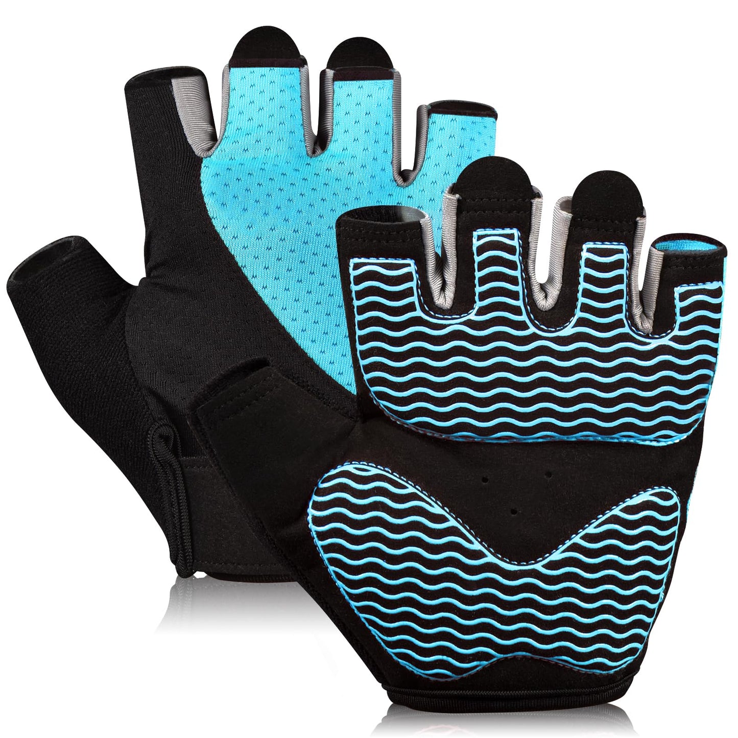 Gym Gloves, Workout Gloves, Fingerless Gloves for Weightlifting