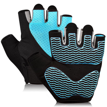 Gym Gloves, Workout Gloves, Fingerless Gloves for Weightlifting