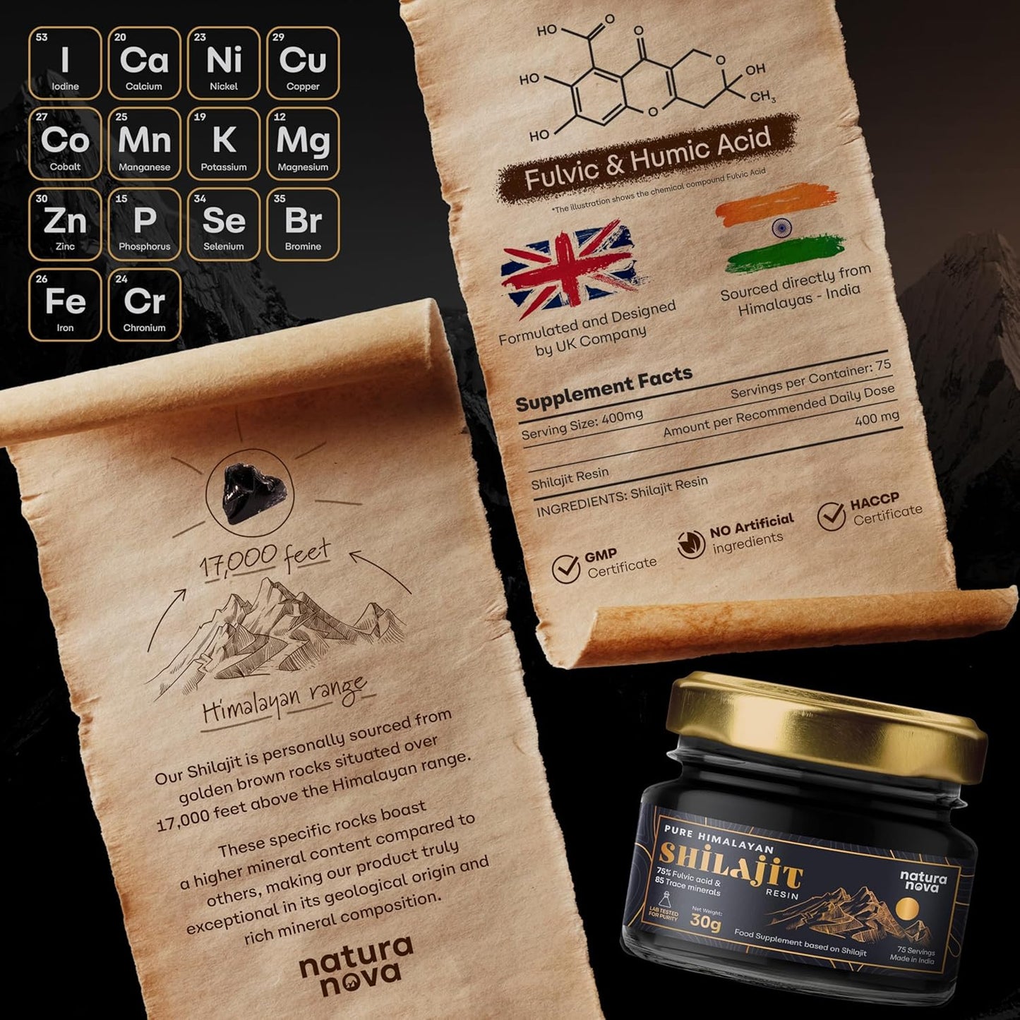 Pure Himalayan Shilajit Resin - 100% Natural | 70 Servings for Energy Boost, Immune Support